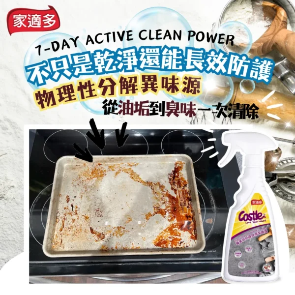 專業烘焙器具清潔噴霧 500ml ｜天然酵素強效去油不傷材質・不殘留更安心