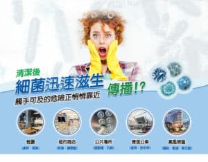清潔後細菌迅速滋生傳播!?