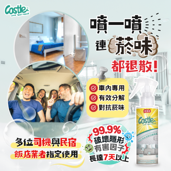 除菸淨味消臭防護噴霧 150ml - 有效去除異味 淨化空氣